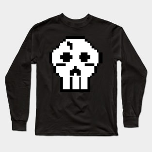 Pixel Skull Long Sleeve T-Shirt